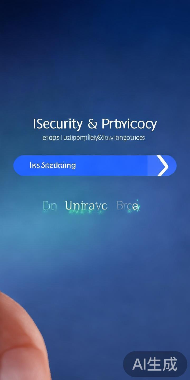 开启手机的“设置”页面，找到“安全与隐私”选项，确