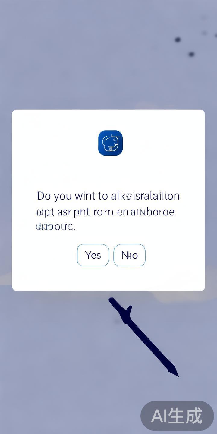 点击下载的APK文件，系统会提示“是否允许安装未知